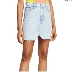 MOTHER light wash denim mini skirt Sz 26